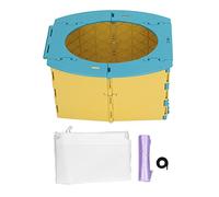 Hyuduo Orinal para Niños Pequeños, Asiento de Entrenamiento para el Baño Portátil y Plegable para Niños con Bolsa de Limpieza Extraíble para Acampar, Viajar, Conducir a Larga Distancia (azul