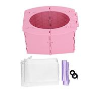 Hyuduo Orinal para Niños Pequeños, Asiento de Entrenamiento para el Baño Portátil y Plegable para Niños con Bolsa de Limpieza Extraíble para Acampar, Viajar, Conducir a Larga Distancia (PINK)