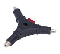 Hyuduo Pelacables Pelacables de ABS y Acero Cromado Herramienta de Cabezal F de 3 Usos para Instalación de Cable Coaxial y Conector F para Reparación de Internet de TV por Cable