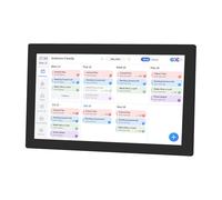 Hyuduo Planificador de Calendario Digital Inteligente, Organizador Familiar con Pantalla Táctil Full HD de 15,6 Pulgadas y Tabla de Tareas Interactiva, para una Programación (BLACK)
