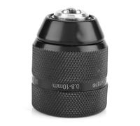 Hyuduo Portabrocas Eléctrico de Metal, Portabrocas sin Llave con Bloqueo Automático para Taladros Eléctricos Manuales, Rango de Sujeción de 0,8-10 Mm, Tamaño de Conexión 3/8-24UNF, con Materiales de