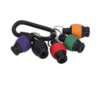 Hyuduo Portapuntas de Destornillador, Llavero Con Herramienta de Aleación de Aluminio de 6 uds. Con Vástago Hexagonal de 1/4 Pulgadas para Exteriores y Puntas de Sujeción