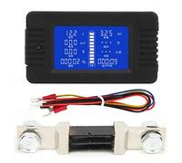 Hyuduo Probador de Batería Detector PZEM-015, Medidor Multifuncional Digital LCD de 0-200 V con Probadores de Derivación 1%, Fácil de Instalar, Material de Alta Resistencia, Pantalla de Vista (015