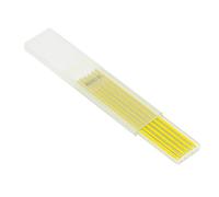 Hyuduo Profesionalmente de 2,8 Mm de Recarga de Lápiz de Carpintero HB para Trabajar la Carpintería, 6 Piezas de Consejos Finos que Recarga en la Caja de Almacenamiento (YELLOW)