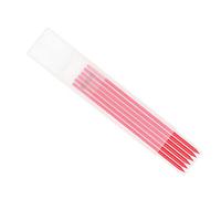 Hyuduo Profesionalmente de 2,8 Mm de Recarga de Lápiz de Carpintero HB para Trabajar la Carpintería, 6 Piezas de Consejos Finos que Recarga en la Caja de Almacenamiento (rojo)
