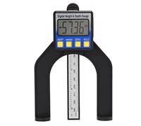 Hyuduo Profundidad Magnética, Medidor de Digital Compacta con Pantalla LED, Imán Fuerte para la Construcción, Marco de Puentes, Pavimento Ferroviario, Ingeniería Civil