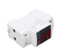 Hyuduo Protector de Sobretensión, Dispositivo de Protección de Restablecimiento Automático de PC AC220V 63A con Retardo de Sobretensión Ajustable y Pantalla de Voltaje para Bomba de Panel Doméstico