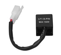 Hyuduo Relé de Flasher LED 2 Pin Relé Flash LED 150W 12 V DC Señal de de la Motocicleta DC con Diseño de Plástico de ABS para Luces Intermitentes Rápidas o Bombillas Quemadas
