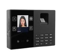 Hyuduo Reloj de Control Horario para Empleados, Máquina de Asistencia Biométrica con Reconocimiento Facial, Huella Dactilar y PIN, Verificación Rápida en 0,6 Segundos, Capacidad para 160 (Enchufe de