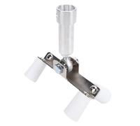 Hyuduo Rodillo de Cuentas de Esquina Exterior para Paneles de Yeso, Acero Inoxidable con Rodillos de PTFE para una Eliminación Eficiente del Lodo, Se Adapta a Poste de Extensión de 1/2 Pulgada para