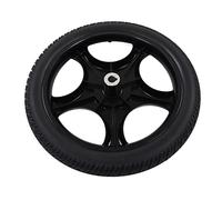 Hyuduo Rueda para Silla de Ruedas Rueda para Andador de Repuesto de PU de 16 Pulgadas Núcleo de Acero de Aleación de 54 Mm de Espesor Apertura Central de 17 Mm Bajo Nivel de Ruido para Usuarios de