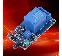 Hyuduo Sensor de Detección de Incendios, Módulo de Sensor de Llama Infrarrojo 12 V CC 760 a 1100 NM Salida de relé de Sensibilidad Ajustable 50 X 26 Mm para Alarma de Incendio Detección de Luz Solar