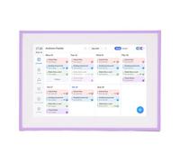Hyuduo Smart Digital Calendar Planner de 10.1 Pulgadas Pantalla Táctil LCD con WiFi Sync HD Display Family Chore Comida para el Hogar y la Oficina