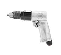 Hyuduo Taladro Neumático de Aire 3/8 AD-102 Herramienta de Mano de Aluminio, Rotación Reversible 1700 Rpm para Paredes, Pisos, Placas de Hierro, Mantenimiento de Máquinas de Muebles de Bricolaje,