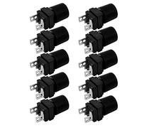 Hyuduo Terminal de Alimentación Terminal de Inversor de Cobre Conectores de de Batería M4 de 13 Mm 10 Piezas para Uso del Inversor de Fuente de Alimentación de 300 a 500 W Fácil Instalación Rojo