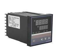 Hyuduo Termostato Digital REX-C700 con Autoajuste y Control PID, Controlador de Temperatura de 0-400 Celsius para Hornos e Incubadoras Industriales