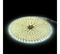 Hyuduo Tira de Luz LED Luz de Cuerda Flexible con 60 LED SMD 5050 por Metro para Iluminación del Hogar DIY Tubo de Plástico Transparente Ahorro de Energía Resistencia a los (enchufe de 10M+)