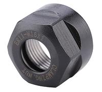 Hyuduo Tuerca de Equilibrio Dinámico ER11 Portabrocas de Tuerca de Sujeción de Pinza de Metal, Material 42CrMo para de Herramienta de Torno con Rosca M15x1, Pieza de Repuesto para Pinza ER11 (M15*1