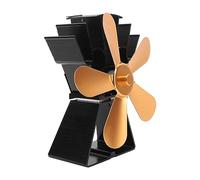 Hyuduo Ventilador para Chimenea Ventilador de Estufa Accionado por Calor con 5 Aspas y Base Trapezoidal Térmico Termoeléctrico para Estufa de Leña de Queroseno Chimenea Doméstica Uso para Acampar
