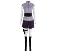 Hyūga Hinata - Disfraz de anime para mujer, con parte superior, pantalones, diadema ninja, conjunto de uniforme para fiesta de Halloween, disfraz de Navidad, Hyuga Hinata, L