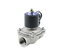 HYUJNAFZR DN15 DN20 DN25 1/2" 3/4" 1" Instalaciones de tuberías Normalmente Cerradas de Acero Inoxidable AC220V DC12V DC24V(Dc12v,DN25)