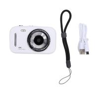 HYUMTODE Cámara Digital para Niños, Cámara Infantil con Pantalla IPS de 2.8 Pulgadas y 48MP, Zoom 16X, Grabadora de Video 4K Portátil Recargable para Niños Niñas Estudiantes, Incluye Cable (Blanca)