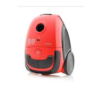 Hyundai Electronics Aspiradora con Bolsa VC068R I 800 W I Eco Motor I Volumen 2L I Rojo