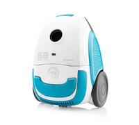 Hyundai Electronics Aspiradora con Bolsa VC068WB I 800 W I Eco Motor I Volumen 2L I Blanco/Azul