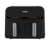 Hyundai Freidora de Aire sin Aceite 8 L, Air Fryer HAF8000DD. 2400 W, 8 Programas, Negro