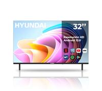 Hyundai Smart TV LED 32 HTV3200A HD DVBT2-S2 E Negro Android 12.0 Mando con Acceso Directo a Apps Conexión Mi