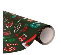 Hyunlai 67 rollos de papel de regalo de Navidad, 19 pulgadas de ancho, divertido envoltorio para niños, cumpleaños, Navidad, papel de regalo festivo de 500 x 900 mm