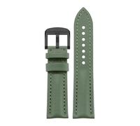HYUOIND Compatible con Blancpain Fifty Fathoms 50 Finds 5000 5100 5015 5200 Aurora Correa de reloj de lona de nailon verde Accesorios Cadena de reloj for hombre(Green black pin,22mm)