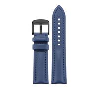HYUOIND Compatible con correa de reloj de cuero Montblanc - Piel de vacuno trenzada Star Collection - 20 mm, 21 mm, 22 mm(Blue Black,23mm)