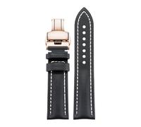 HYUOIND Compatible con correa de reloj de cuero Montblanc - Piel de vacuno trenzada Star Collection - 20 mm, 21 mm, 22 mm(White Rose 1,20mm)