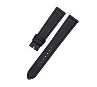 HYUOIND Compatible con correas de reloj Hermes H Hour/Cape Cod Calf Leaher de grano liso, accesorios for mujer, 16, 17, 20mm(Black)