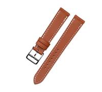 HYUOIND Compatible con correas de reloj Hermes H Hour/Cape Cod Calf Leaher de grano liso, accesorios for mujer, 16, 17, 20mm(YB w with clasp)