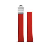 HYUOIND Compatible con CTS Fluororubber FKM Correas de reloj de liberación rápida 19/20/21/22mm Hebilla de mariposa Pulseras correas de reloj de buceo suave cortadas a medida, 19mm, Acetato, Sin