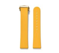 HYUOIND Correa de caucho fluorado de liberación rápida FKM de 20mm Compatible con correa de reloj Universal Swatch X Omega MoonSwatch Seamaster 300/600(Yellow-Gold)