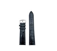 HYUOIND Correa de piel de vacuno completa, transpirable y duradera, compatible con accesorios de pulsera de cuero Cartier Solo/Santos, 18mm, Acetato, No es una piedra preciosa