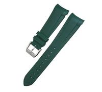 HYUOIND Correa de reloj de caucho de 22 mm y 20 mm de silicona compatible con pulseras deportivas Tudor Heritage Black Bay 1958 Pelagos Black.(Green Pin,22mm)