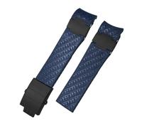 HYUOIND Correa de reloj de caucho natural de 22 mm compatible con Ulysse Nardin Diver, correa de silicona negra y azul, hebilla plegable de oro rosa y plata.(Rose Green)