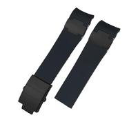 HYUOIND Correa de reloj de caucho natural de 22 mm compatible con Ulysse Nardin Diver, correa de silicona negra y azul, hebilla plegable de oro rosa y plata.(Red Black)