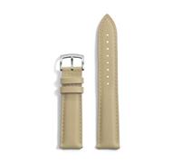 HYUOIND Correa de reloj de cuero FKM 18 mm 19 mm 20 mm 22 mm Correas de reloj de cuero FKM de goma de liberación rápida compatibles con cada uno(Khaki,22mm)