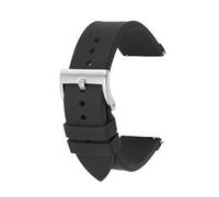 HYUOIND Correa de reloj de goma de silicona de liberación rápida, 20mm, 22mm, 24mm, correa de repuesto Universal, correa de reloj deportiva for hombres y mujeres(Black,20mm)