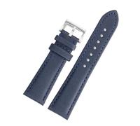 HYUOIND Correa de reloj de negocios compatible con Blancpain Fifty Fathoms Series 5000/5015/5200, correa de piel de vacuno de nailon de 23 mm.(Blue steel)