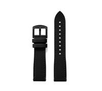 HYUOIND Correa de reloj híbrida FKM de 18mm, 20mm, 22mm y 24mm, correa de reloj de goma fluorada, correas suaves FPM, liberación rápida Compatible con cada reloj(All black 2,24mm)