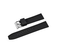 HYUOIND Diseño en forma de bala HAISCH FKM correa de reloj de goma 18mm 20mm 22mm 24mm correa de reloj de liberación rápida pulsera de buceo(FKM-Black 1,24mm)