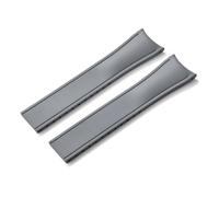 HYUOIND Diseño Extremo curvado CTS FKM Correa de reloj de goma 20 mm 22 mm Hebilla de mariposa de liberación rápida Correa deportiva ajustable Compatible con hombres y mujeres(Grey-No Buckle,22mm)