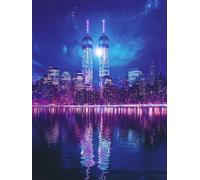 Hyupuanj 5D Arquitectura urbana Diamond Painting, 80x110cm d-105