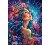 Hyupuanj 5D Chica abstracta Diamond Painting, 40x50cm d-117